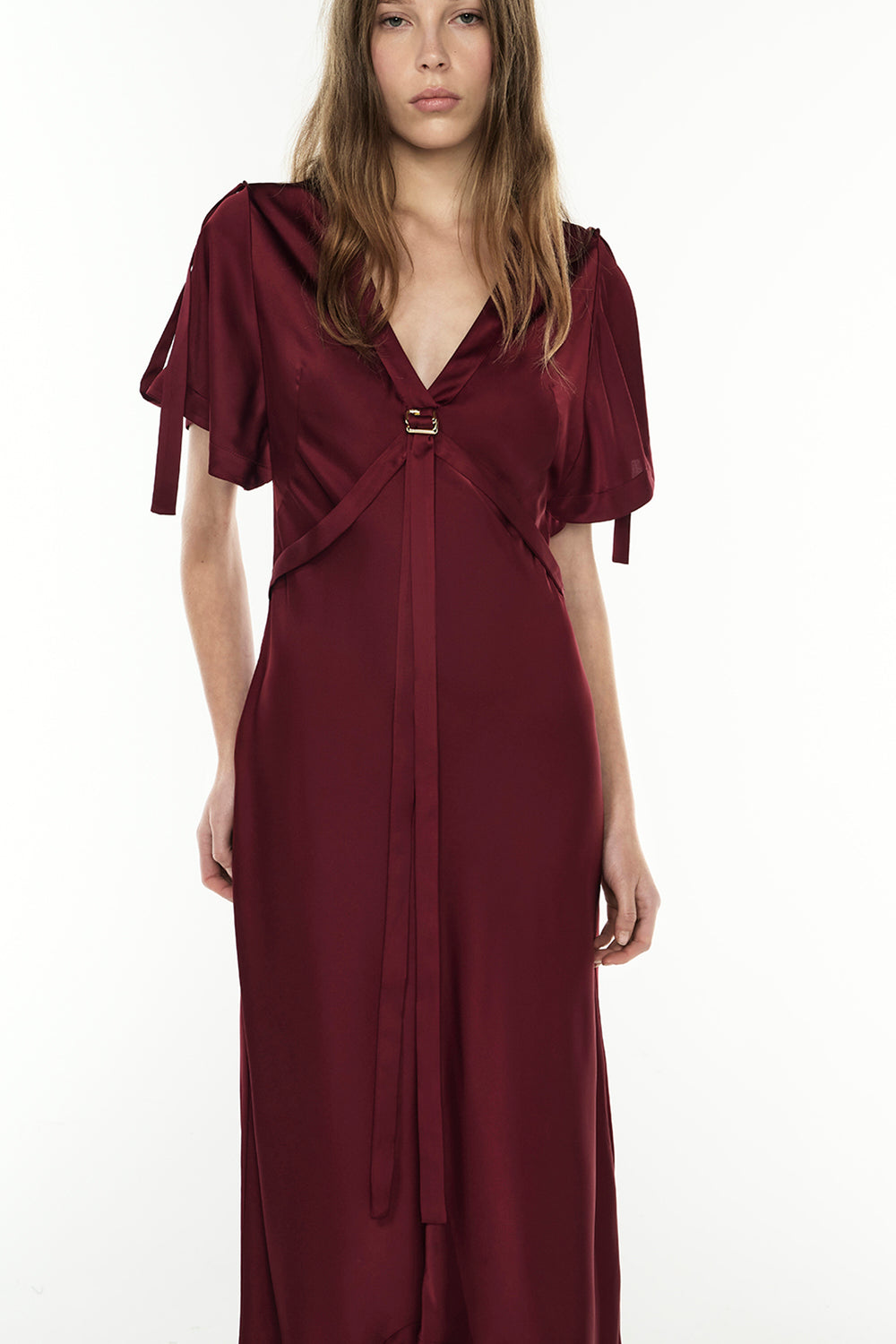 Romantic Rendezvous Midi Dress (Cabernet)