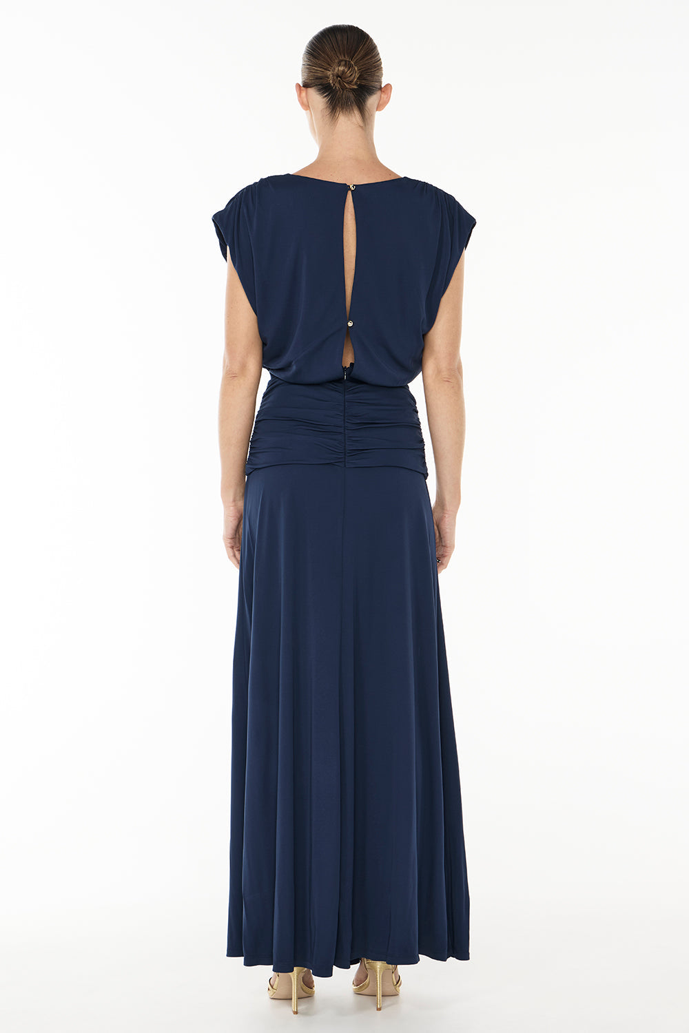 Marine Dream V Neck Dress (Ink)