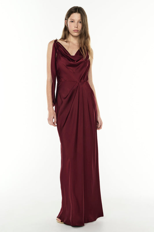 Image of Dresses. Productname: Romantic Rendezvous Slip Dress in CABERNET colour by brand - Manning Cartell