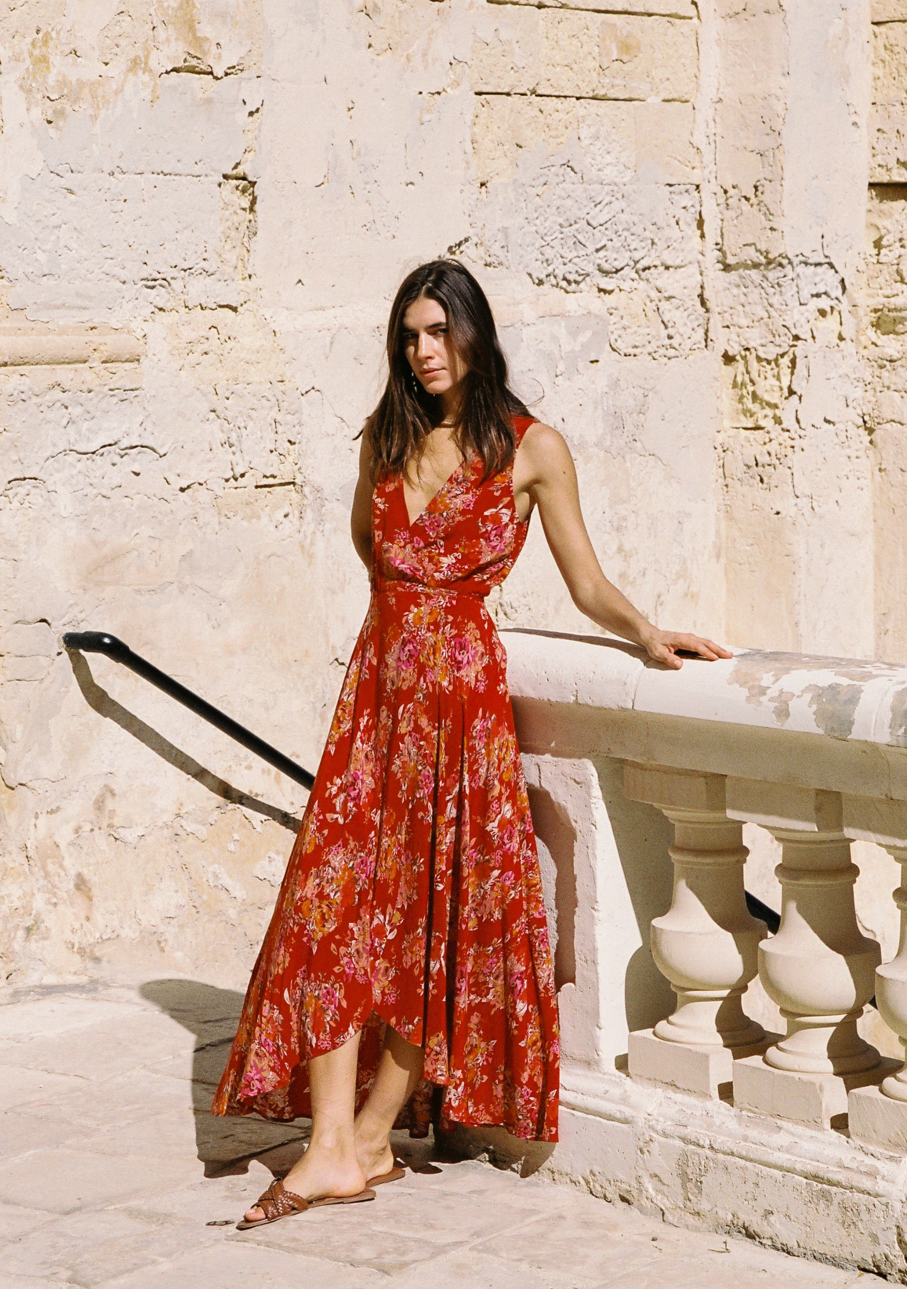Image of Dresses. Productname: Auguste The Label Frida Wrap Maxi Dress in Print colour by brand - Auguste The Label