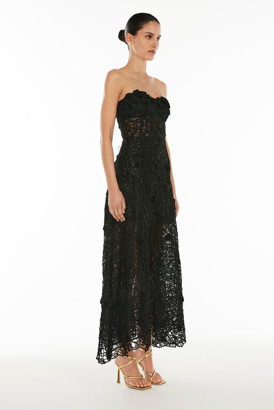 Tea Ceremony Maxi Dress (Black)