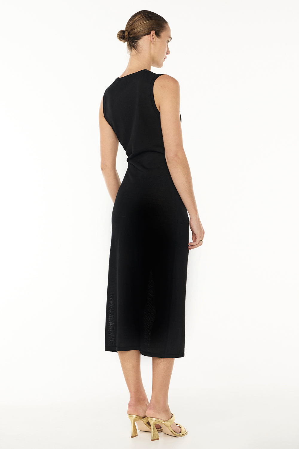 Twisted Knit Dress (Black)