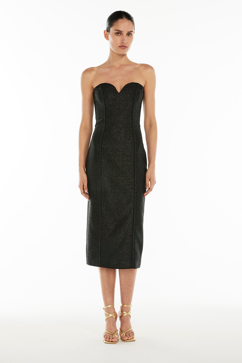 Subject Beauty Midi Dress (Black)
