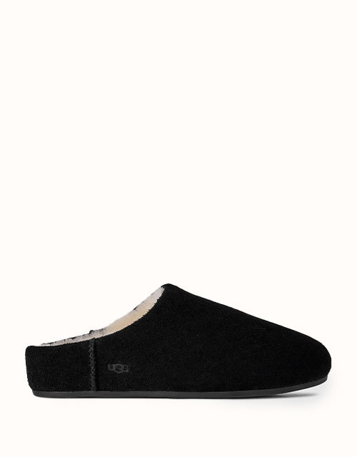 Image of Slippers. Product name - UGG Women Elea Slip-on Slippers in Black colour by brand - Ugg