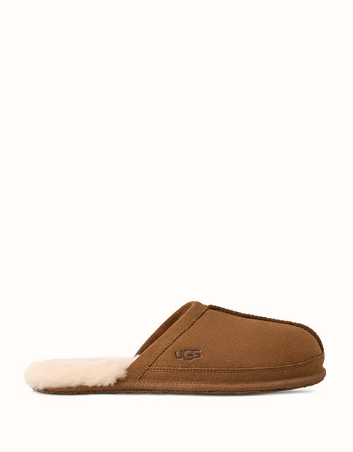 Image of Slippers. Product name - UGG Men Vanwyn Slippers in Chestnut colour by brand - Ugg