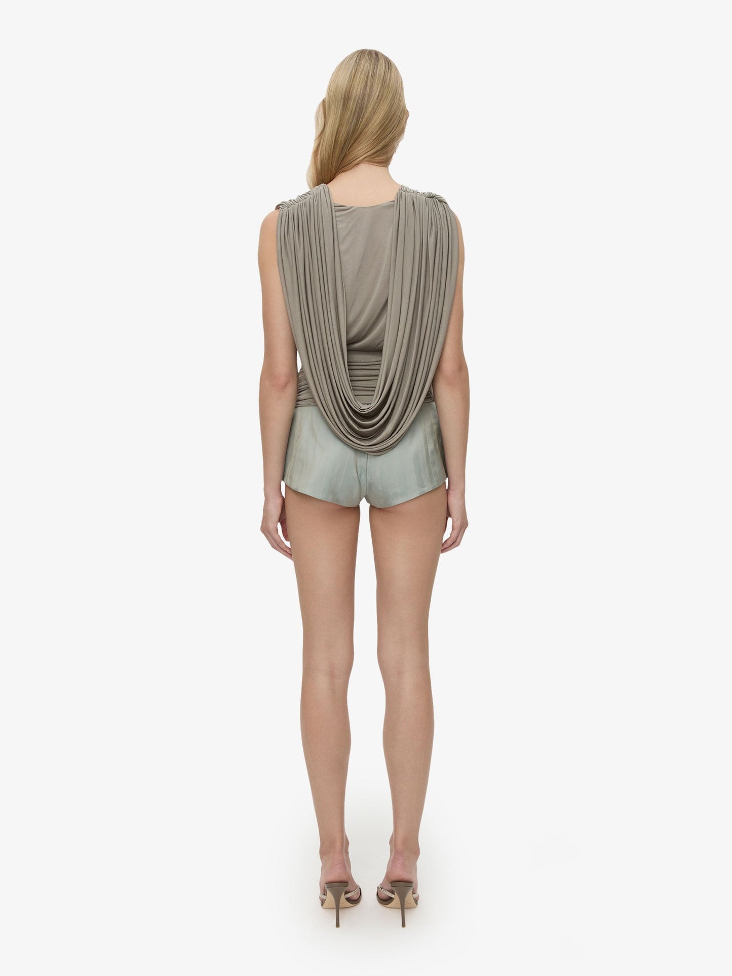 CHRISTOPHER ESBER Ripple Drape Top (Slate)