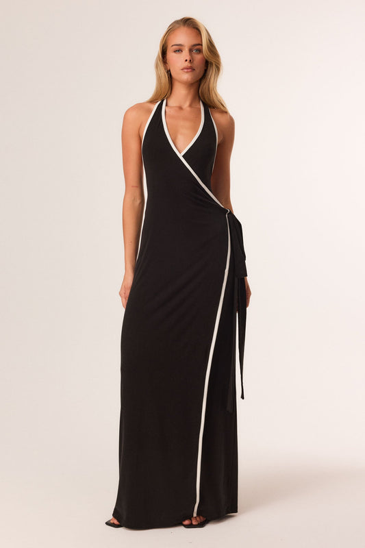 Image of Dresses. Productname: SNDYS LIBERTY MAXI DRESS in Black colour by brand - SNDYS