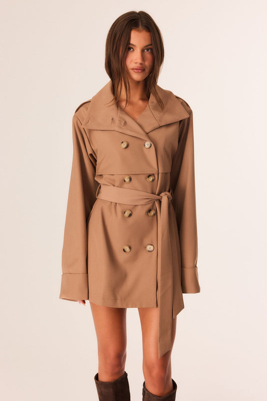 SNDYS MYKA TRENCH JACKET (Tan)