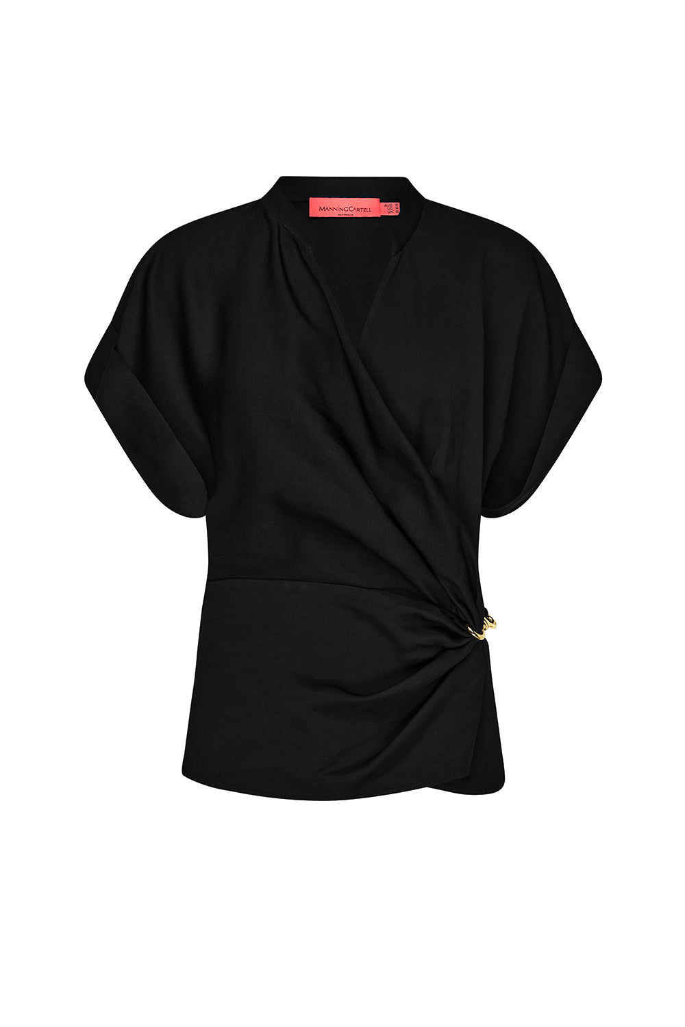 Florence Wrap Top (Black)