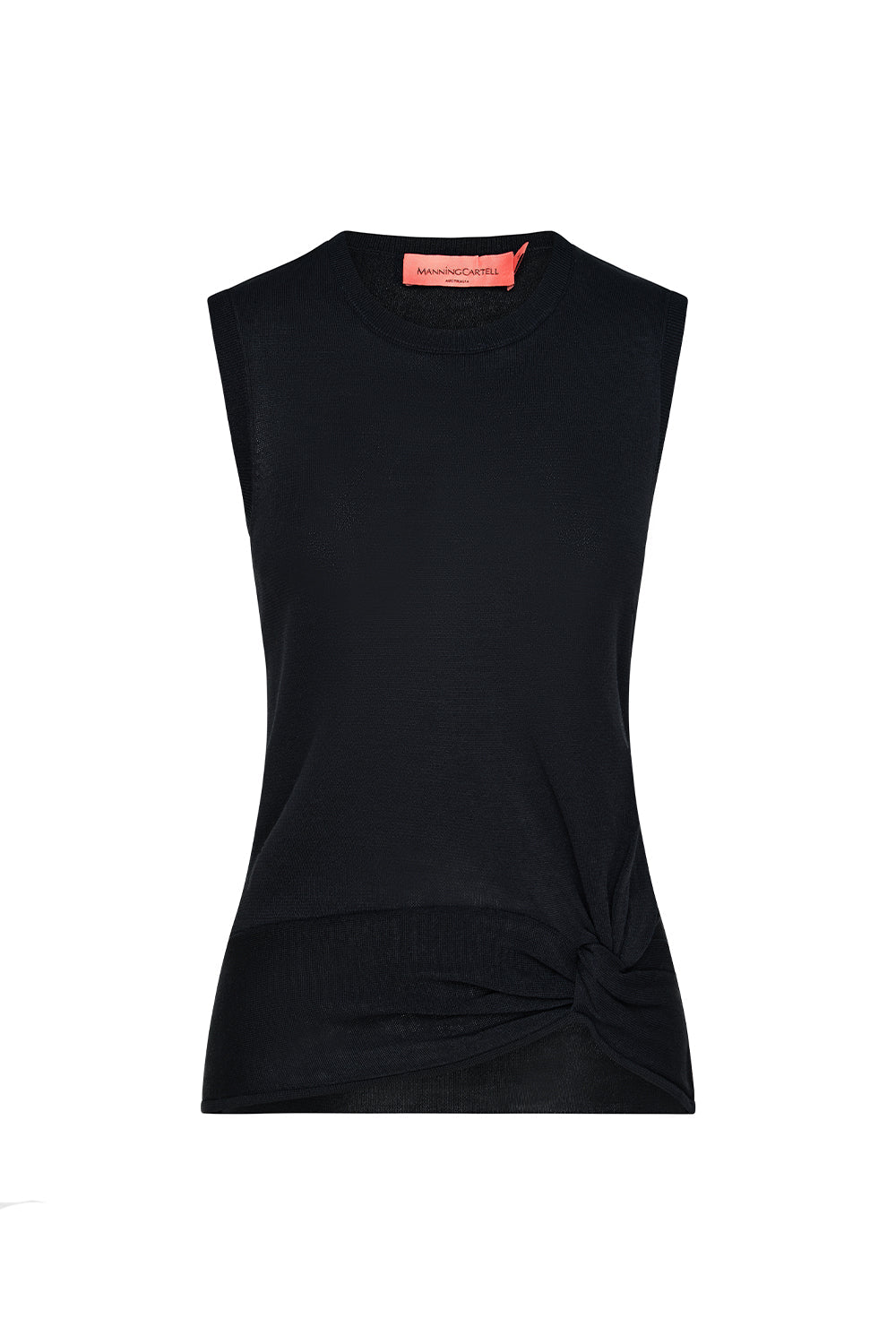 Twisted Knit Top (Black)