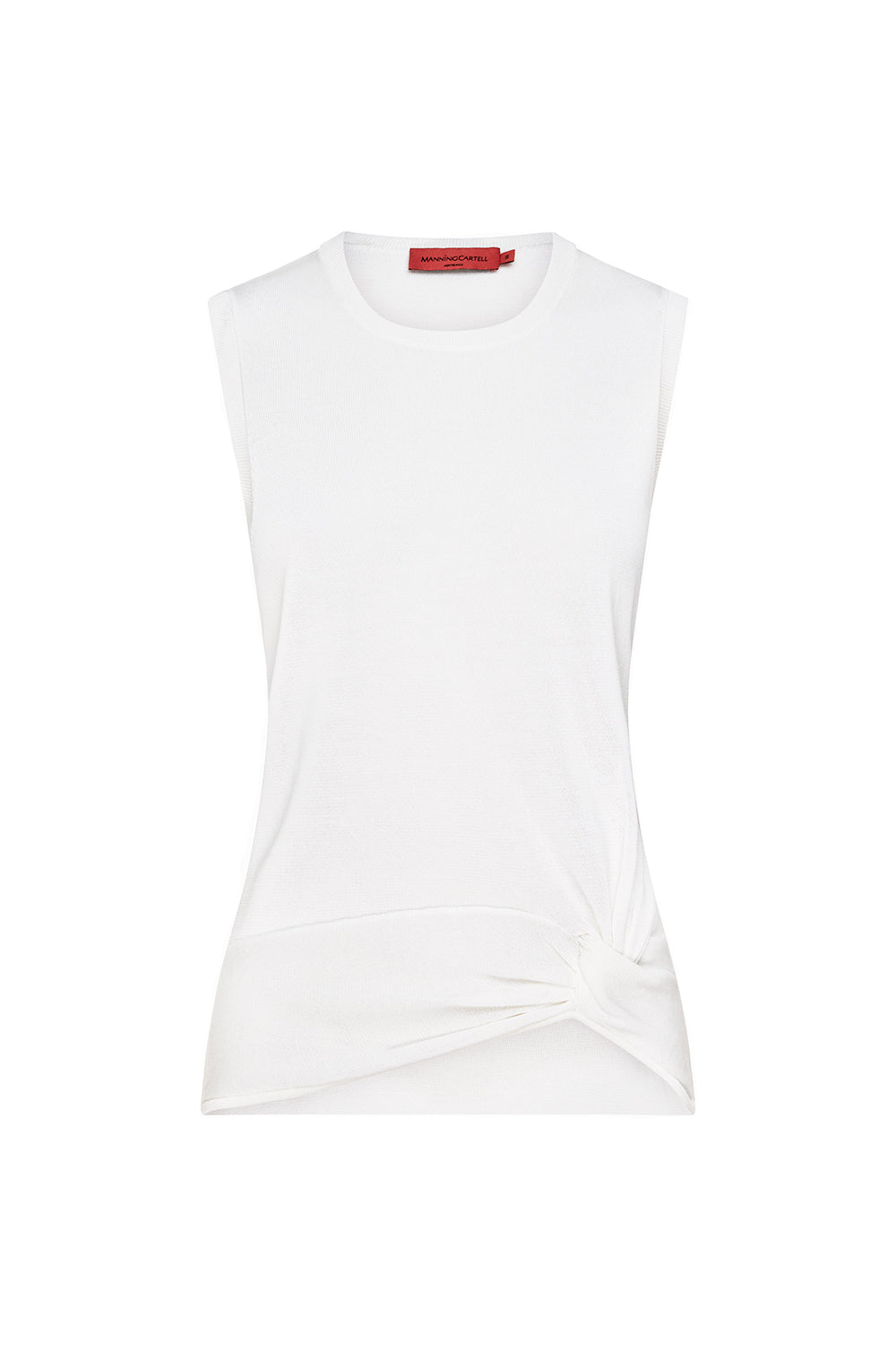 Twisted Knit Top (White)