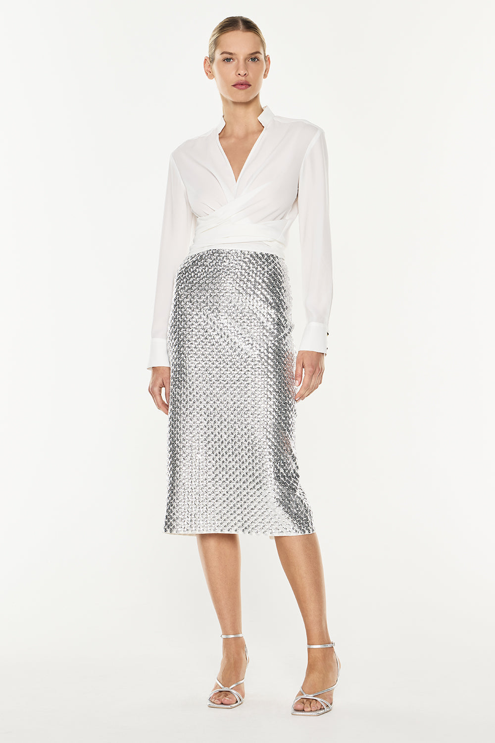 Opulent Scale Skirt (Silver)