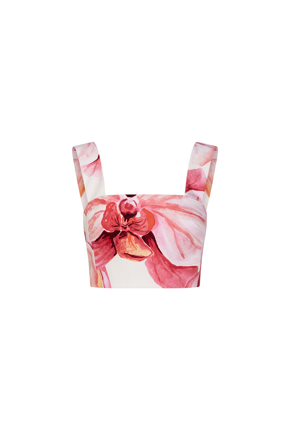 Image of a model wearing Tops. Productname: Still Life Top in Pink/Melon colour by brand - Manning Cartell