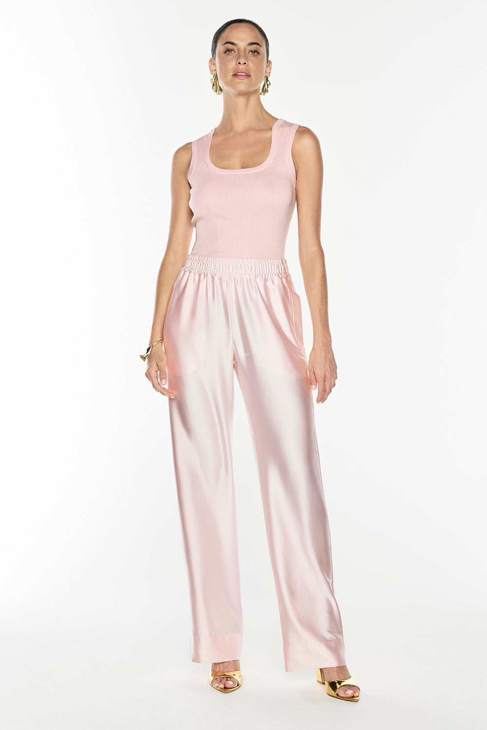 Go Figure Knit Tank (Pink)