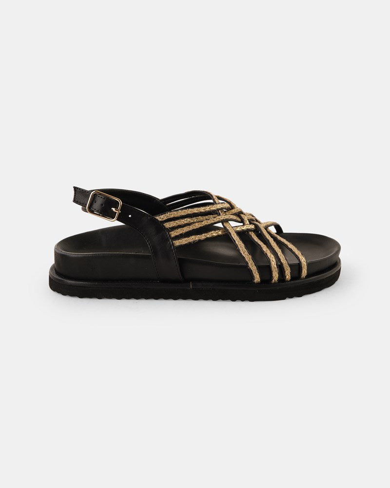 Image of Sandals. Product name - Dana Sandal in Black colour by brand - 0