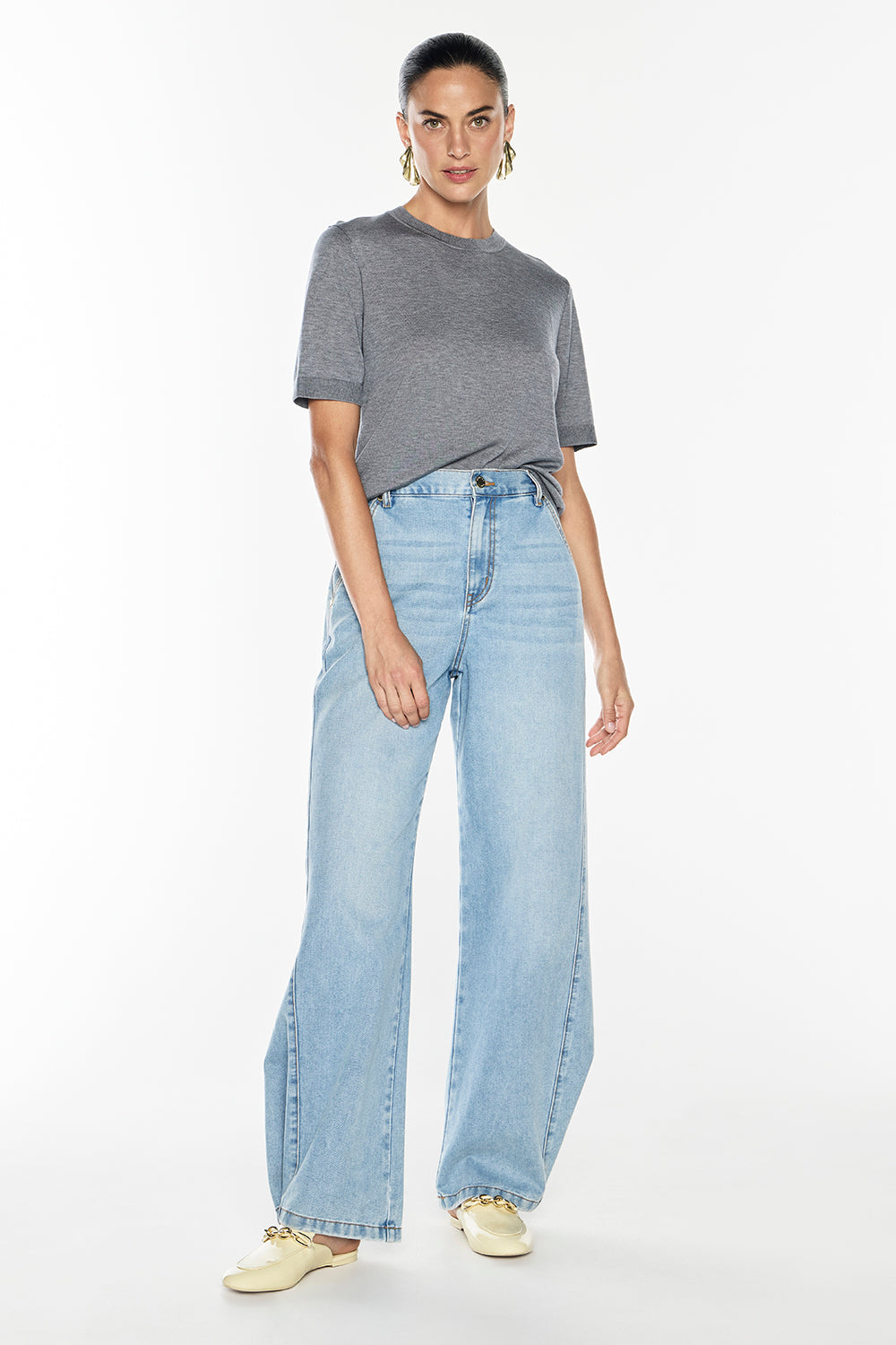 Melody Knit Top (Graphite)