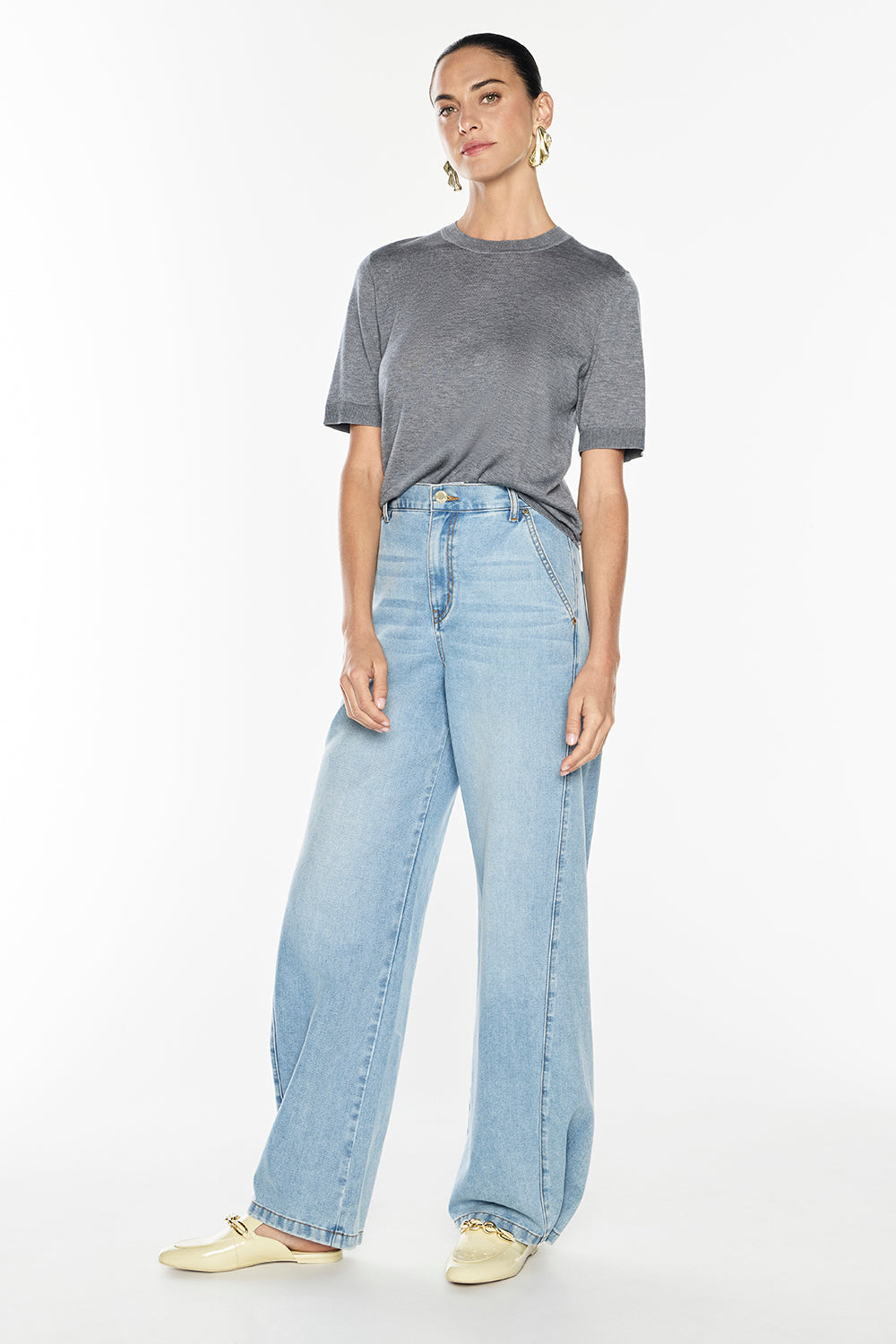 Melody Knit Top (Graphite)