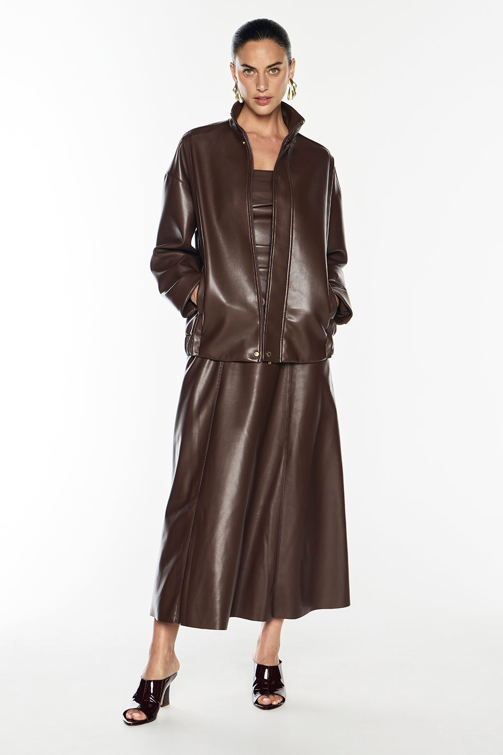 Music & Lyrics Bomber (Mocha)
