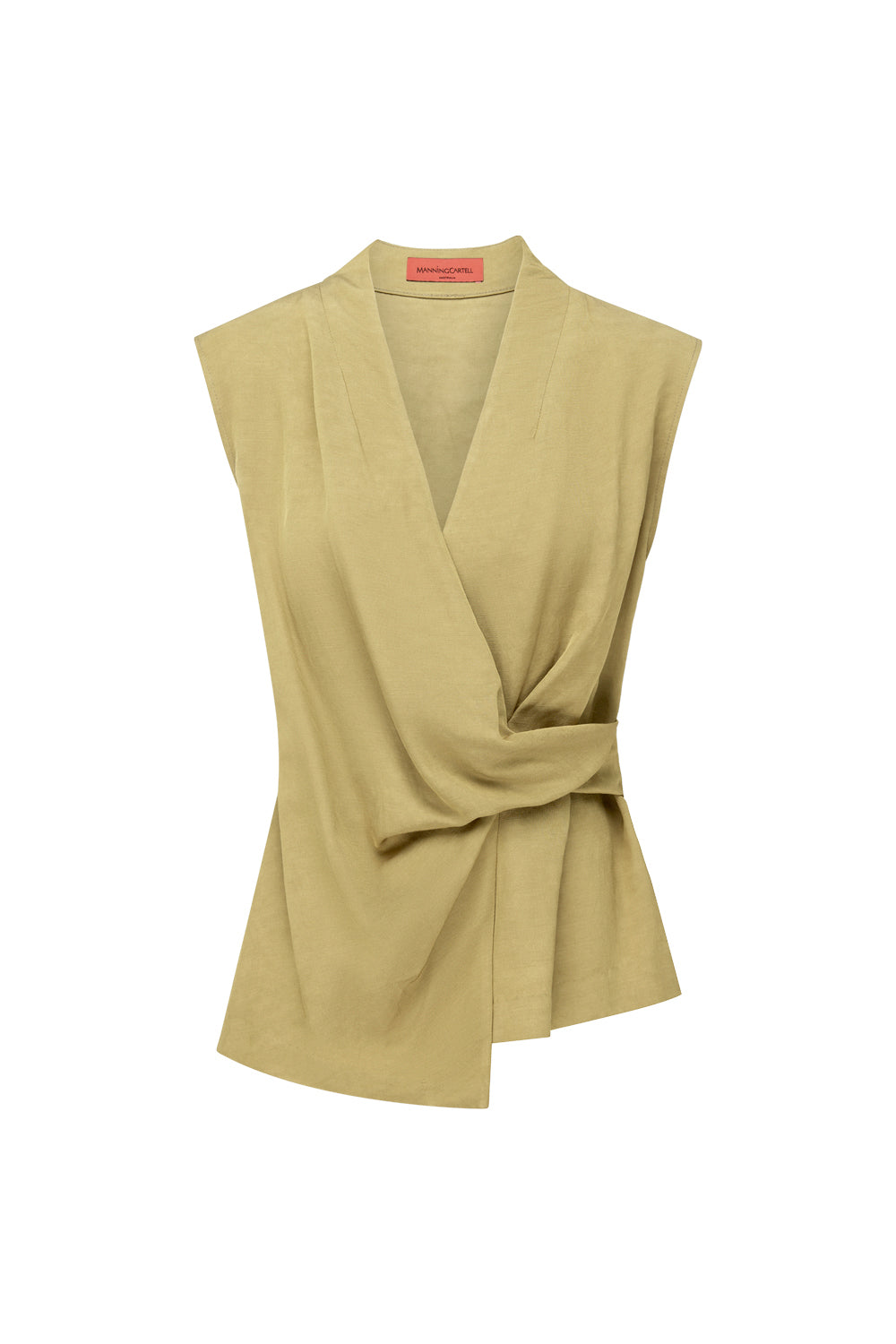 Final Note Wrap Top (Khaki Gold)