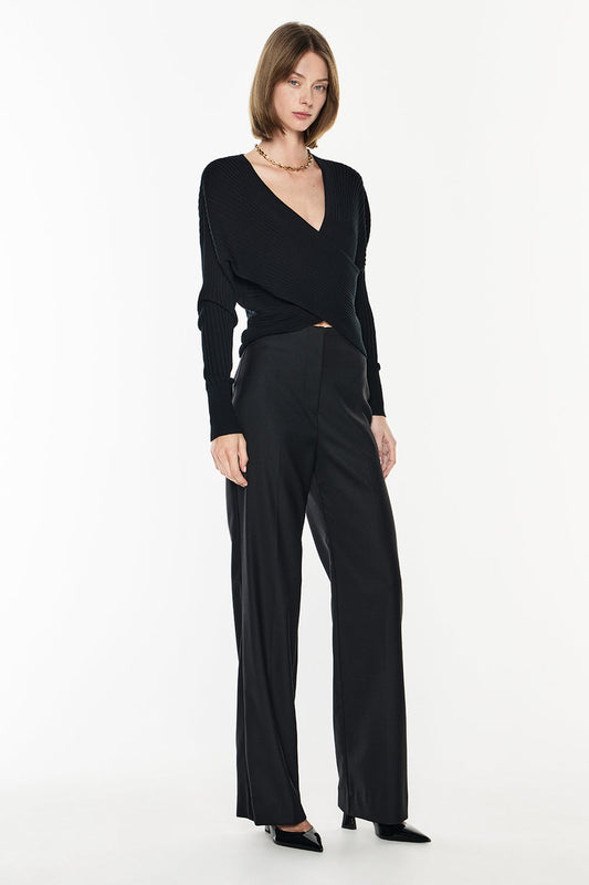 Major Suit High Waisted Pant (Black)