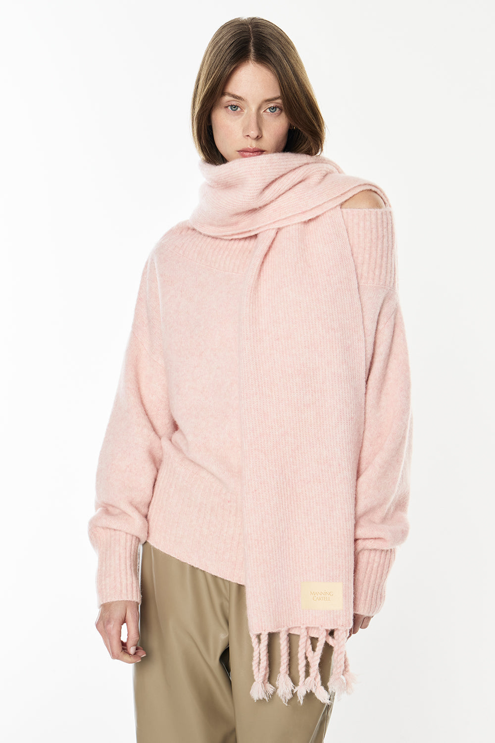Frame Of Mind Scarf (Pink Melange)