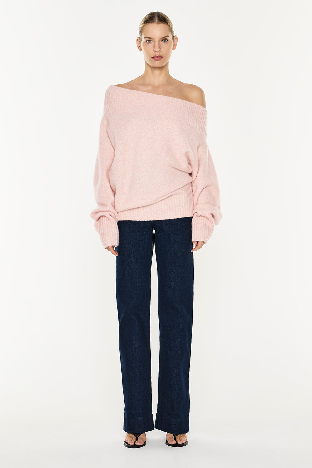 Frame Of Mind Knit Top (Pink Melange)