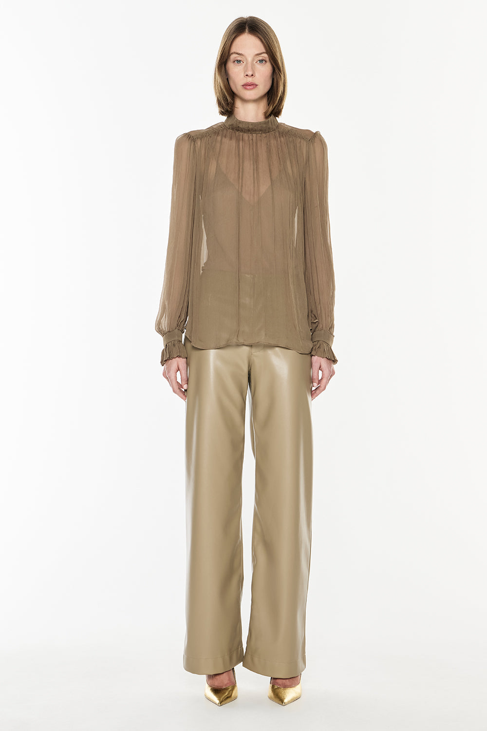 Tinted Love Blouse (Taupe)