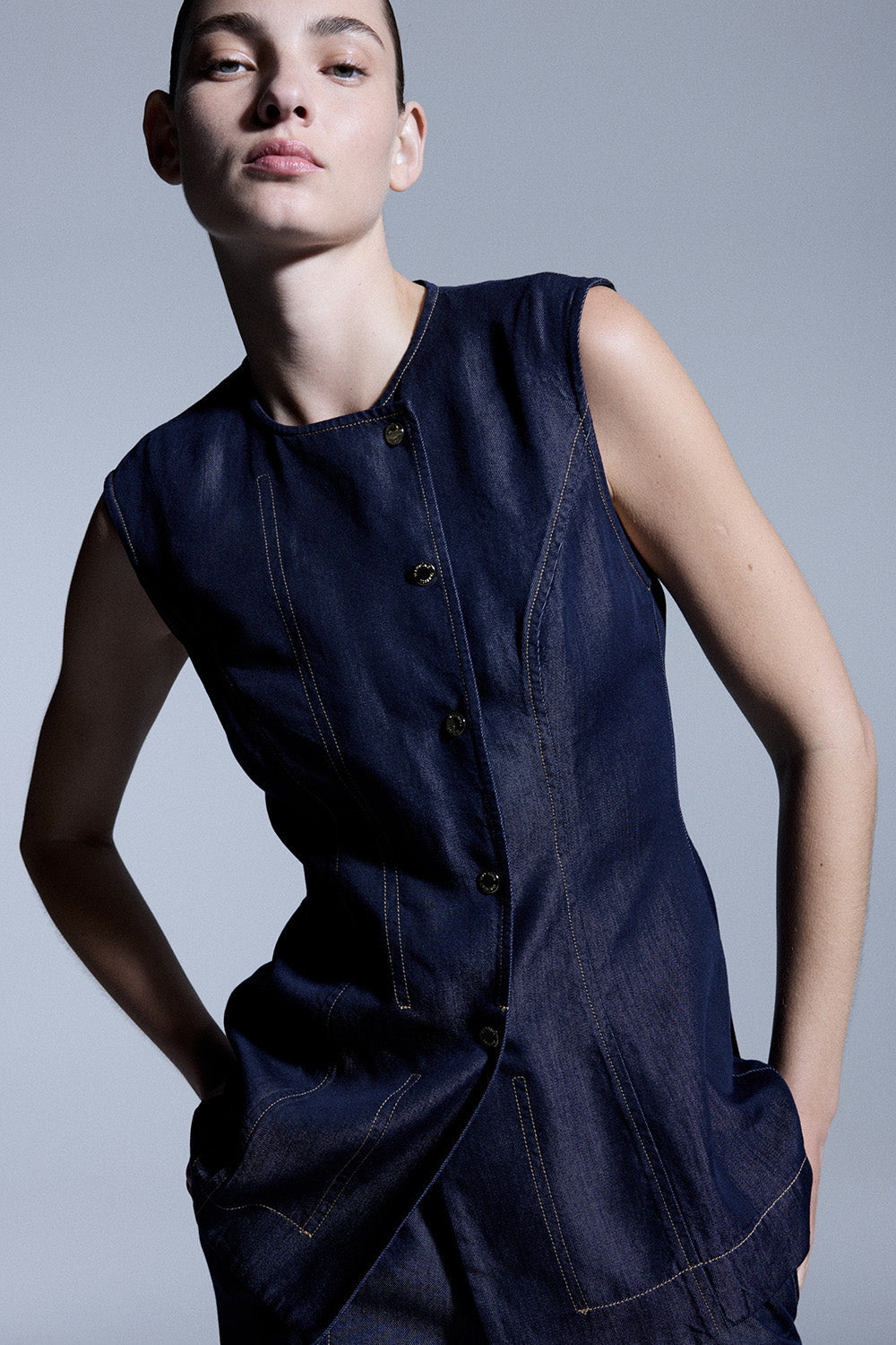 Quiet Command Gilet (Indigo)