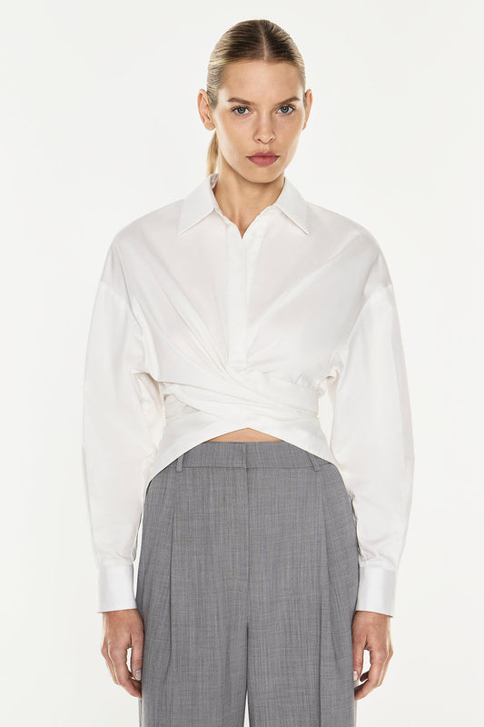 Image of Shirts. Productname: Double Shot Shirt in White colour by brand - Manning Cartell