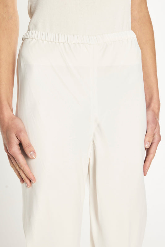 Oblique Bias Pant (White)