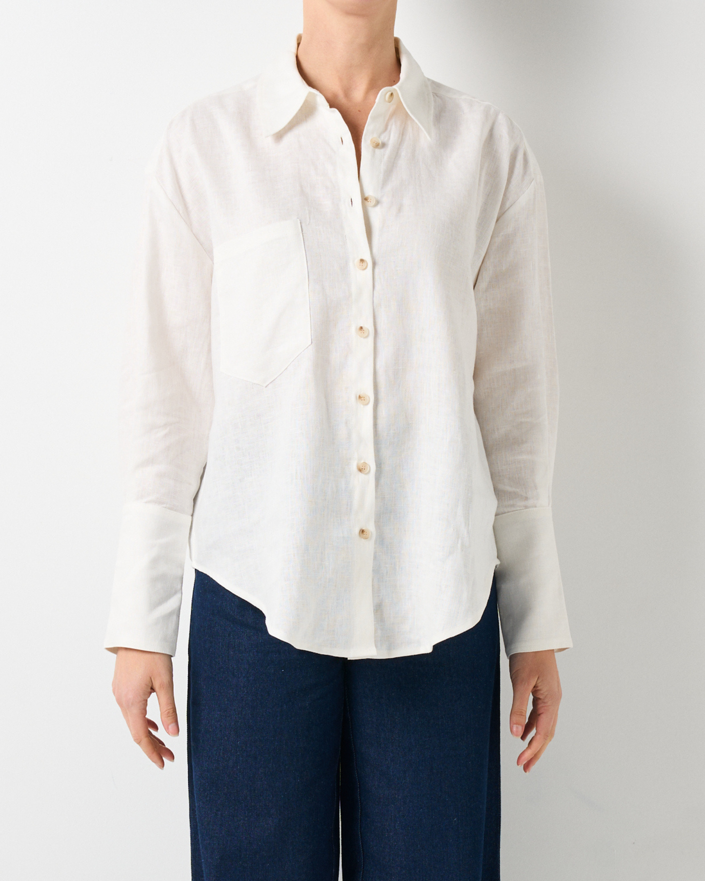 Image of Shirts. Product name - Ritz Shirt in White colour by brand - Walnut Melbourne