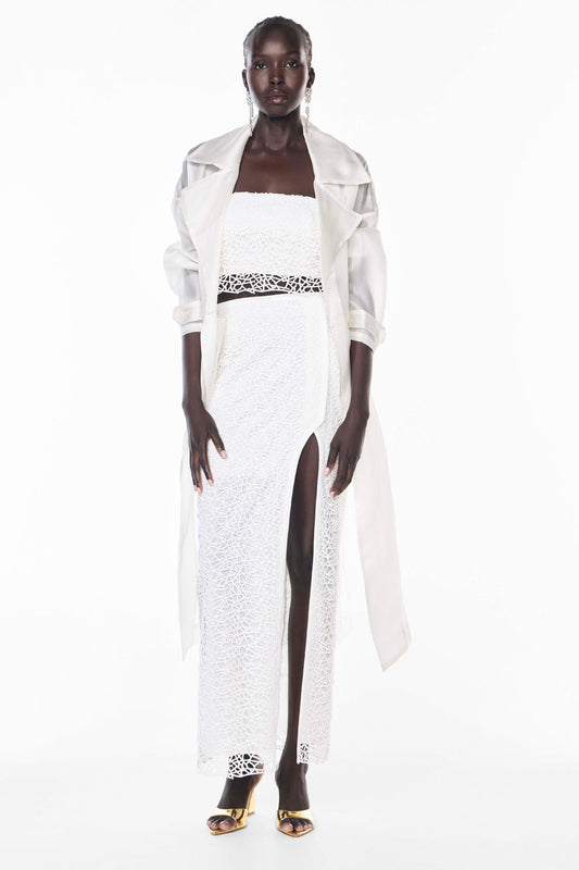 Organza Trench (Ivory)
