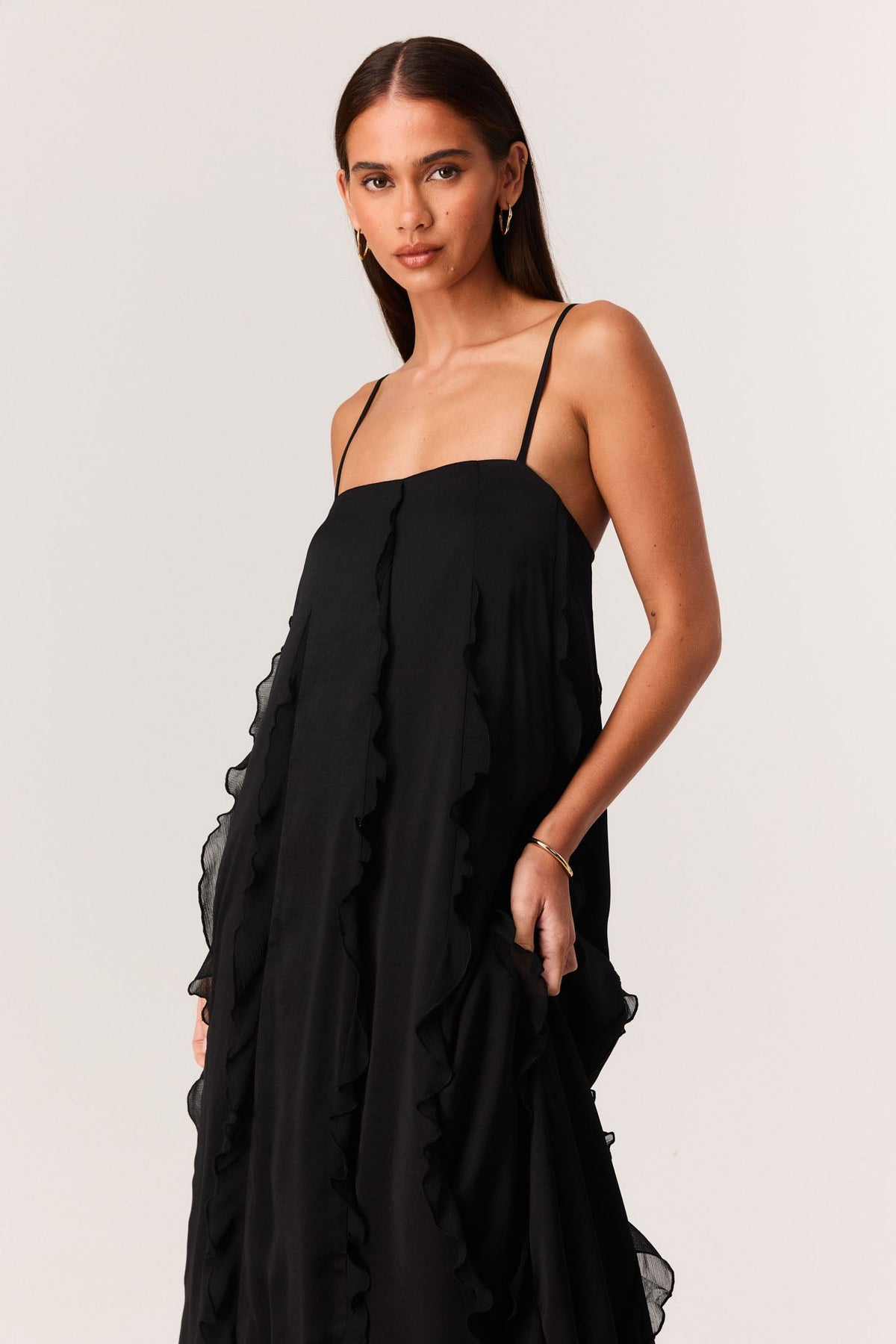 SNDYS SERAFINA MAXI DRESS (Black)