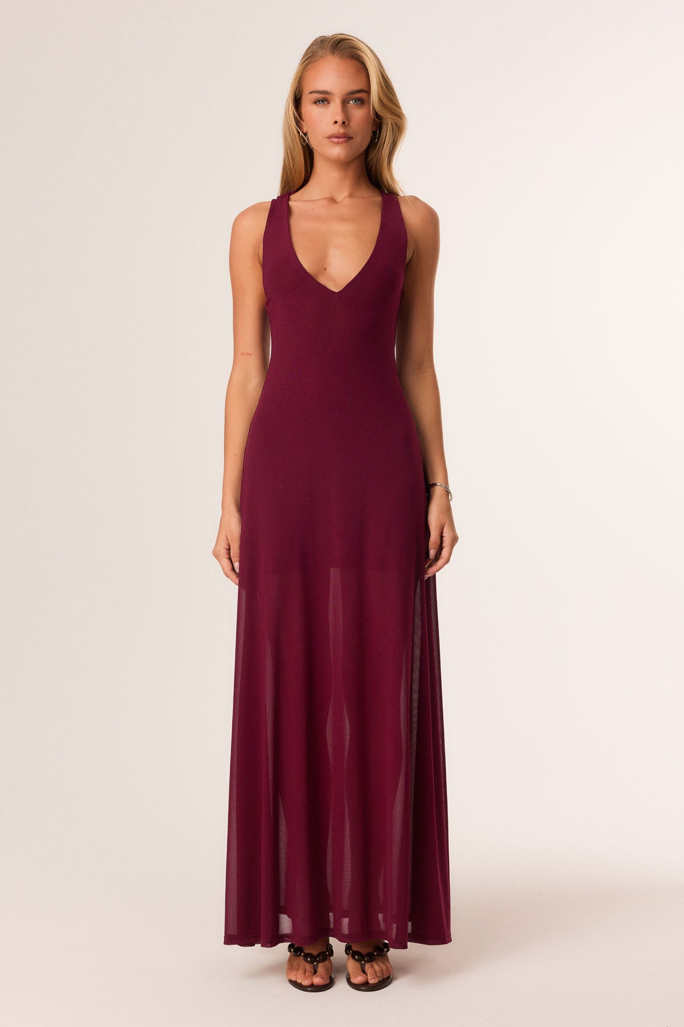 SNDYS CHELSEA MAXI DRESS (Plum)