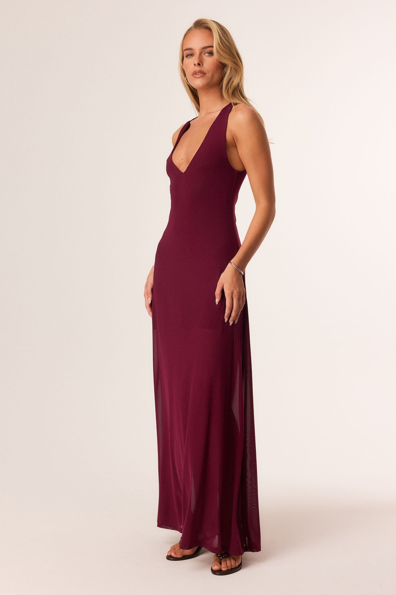 SNDYS CHELSEA MAXI DRESS (Plum)