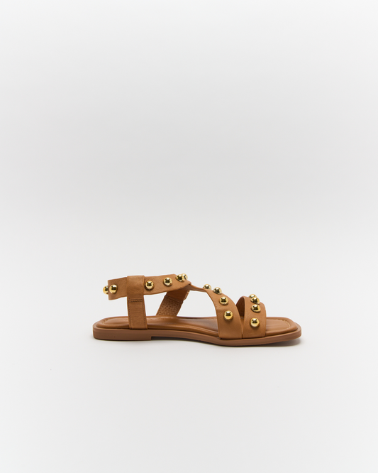 Image of Sandals. Productname: Walnut Melbourne Reid Leather Sandal in Coconut Tan colour by brand - Walnut Melbourne