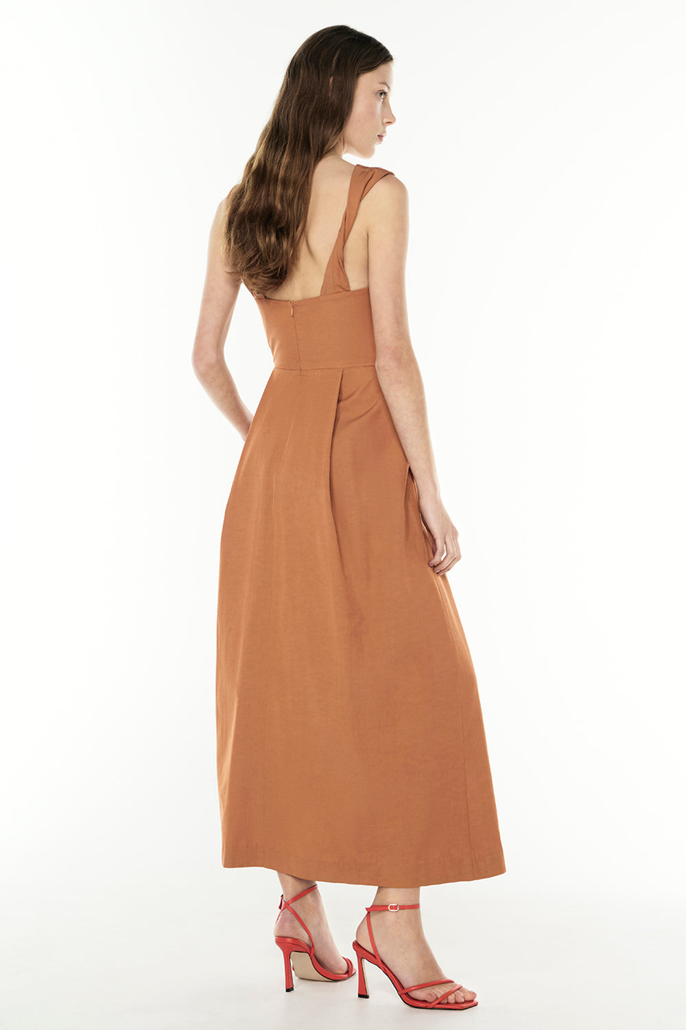 Under The Sun Maxi Dress (Chestnut)