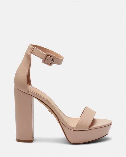 Image of Sandals. Product name - Ladysmith Women's Strappy High Heel Nude Novo Sandals in Nude colour by brand - NOVO