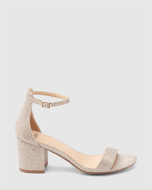 Image of Heels. Product name - Pusha Women's Evening Shoes GOLD Novo Evening in Gold colour by brand - NOVO