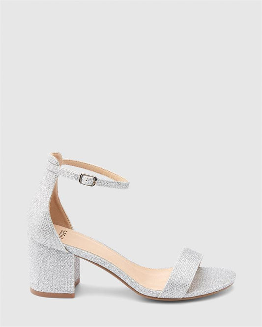 Image of Heels. Product name - Pusha Women's Evening Shoes SILVER Novo Evening in Silver colour by brand - NOVO