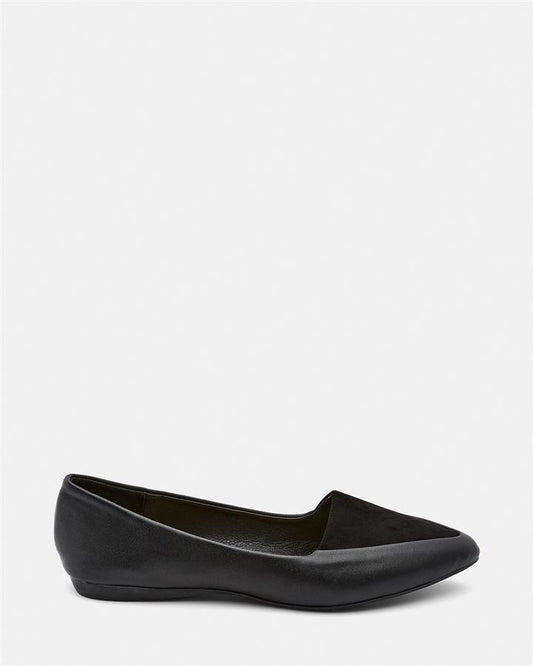 Image of Flats. Product name - Cleopatra Women's Casual Flat Closed BLACK Novo Casual in Black colour by brand - NOVO