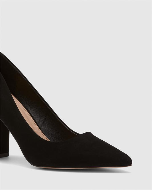 Image of Shoes. Product name - Illegal Women's Court High Heel BLACK Novo Court in Black colour by brand - NOVO