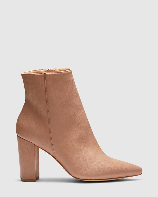 Image of Boots. Product name - Kaesha Women's Boot High Heel ALMOND Novo Boots in Almond colour by brand - NOVO