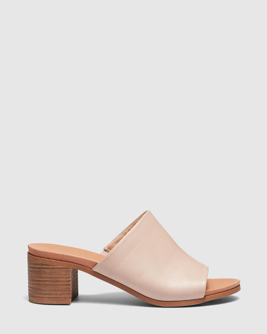 Image of Sandals. Product name - Fussy Women's Peep Toe Nude Novo Sandals in Nude colour by brand - NOVO