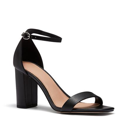 Image of Sandals. Product name - Lyza Women's Strappy High Heel BLACK Novo Sandals in Black colour by brand - NOVO