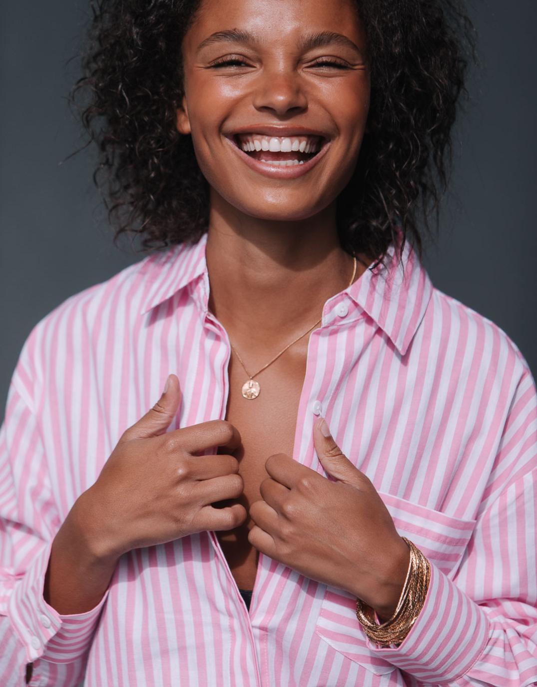 Emerson Stripe Shirt - (Pink/White)