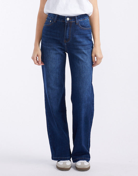 Image of Jeans. Productname: Marlowe Stretch Straight Leg Jean - in Dark Wash colour by brand - 132 Fashion
