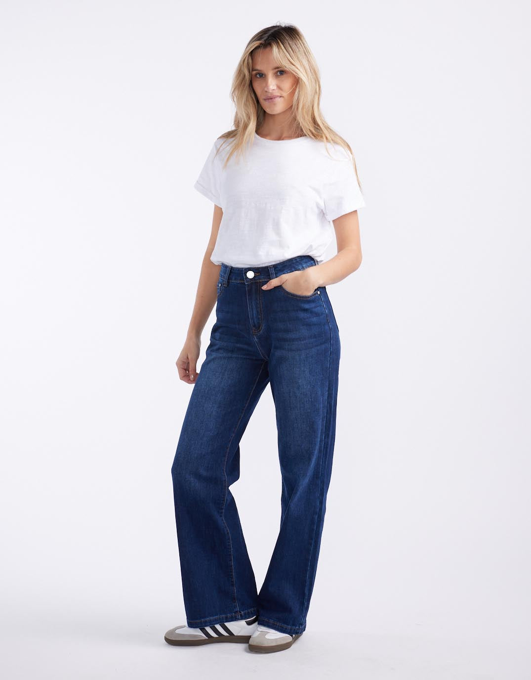 132 Fashion Marlowe Stretch Straight Leg Jean (Dark Wash)