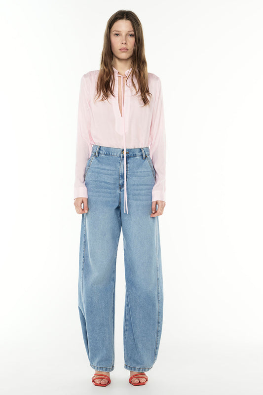 Image of a model wearing Denim. Productname: Escape Jean in INDIGO colour by brand - Manning Cartell