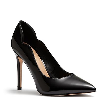 Image of Shoes. Product name - Inisa Women's Court High Heel Black Patent Novo Court in Black Patent colour by brand - NOVO